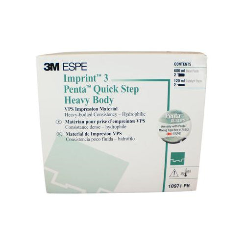 3M ESPE 10971PH Imprint 3 Penta Quick Step Heavy Body Base & Catalyst 2/Pk 3M ESPE 10971PH Imprint 3 Penta Quick Step Heavy Body Base & Catalyst 2/Pk